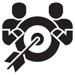 Teamwork Glyph Icon