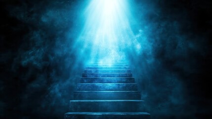 Mystical Ascent: A Stairway to the Celestial Light