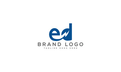 letter ED logo design vector template design for brand.
