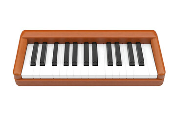 Fototapeta premium piano keyboard 3D, glossy keys