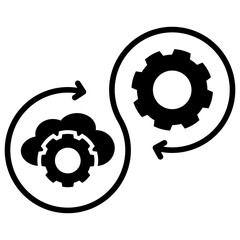 Devops Glyph Icon