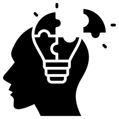 Problem Solving Glyph Icon