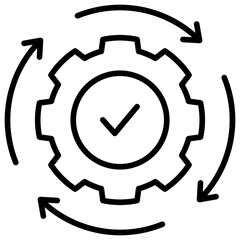 Consistency Line Icon