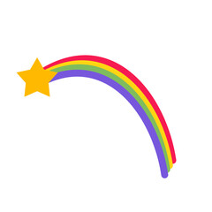 Fototapeta premium Cartoon rainbow 