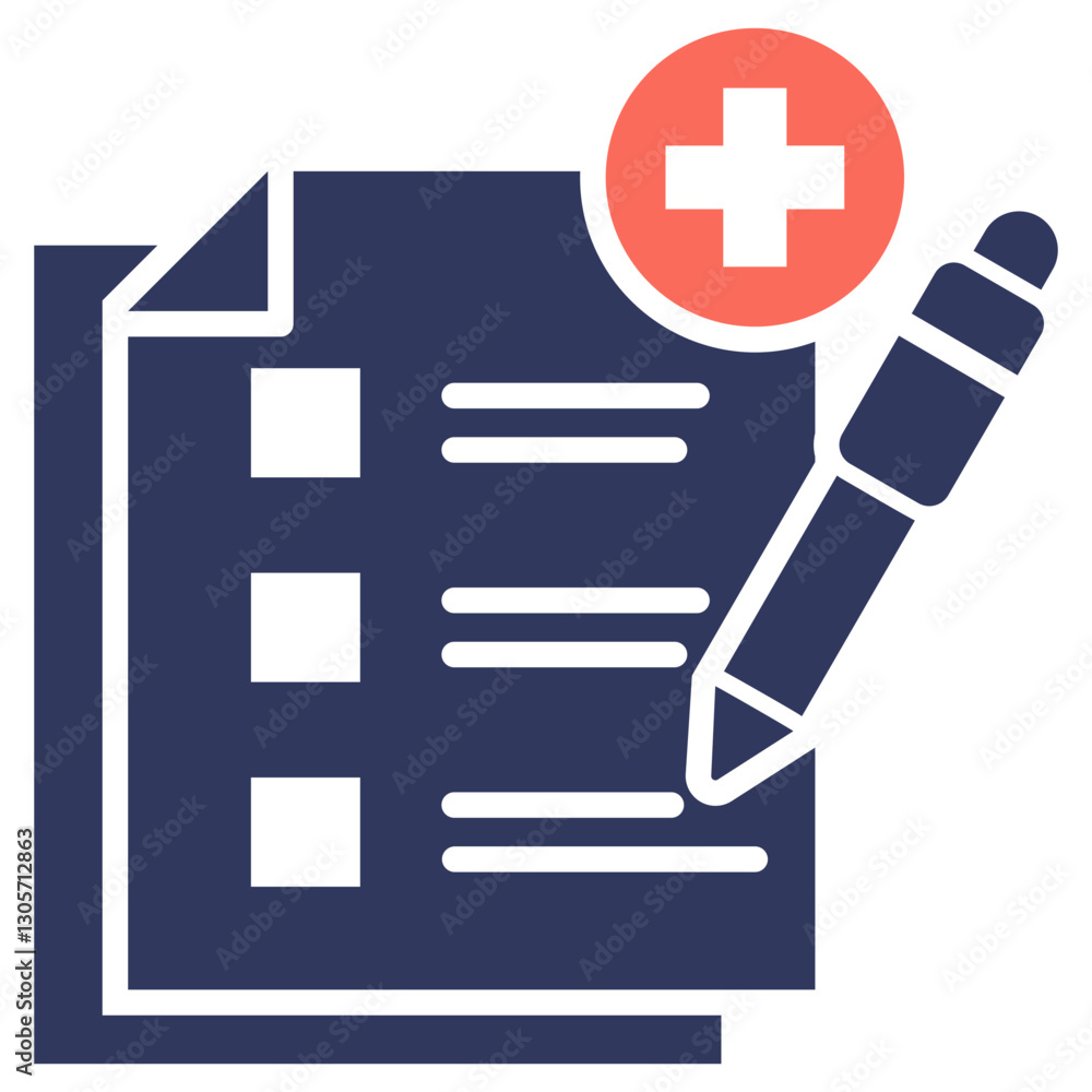 Poster Add Task Mixed Icon