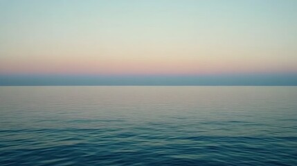 Obraz premium A serene ocean scene under a pink sky, showcasing tranquility and natural beauty.