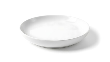 a simple, clean image of an empty white bowl. The bowl is round and has a shallow depth