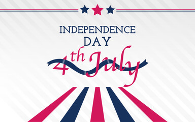 Fototapeta premium 4th July independence day, Happy USA Independence Day background, Vector USA independence day wallpaper, Independence day greetings