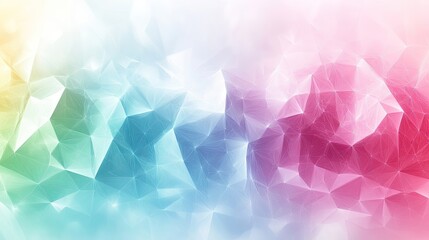 Abstract polygonal background, pastel colors, geometric shapes, for graphic design or presentation, use in website or print
