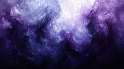 Obraz premium Abstract purple and blue painted cloudscape. Possible use Background, wallpaper