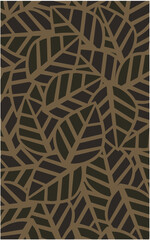Vector illustration abstract elegant leaf flat design