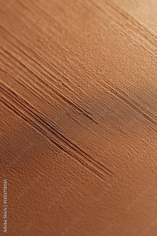 Poster close-up of textured, light brown surface with diagonal lines and subtle shading.