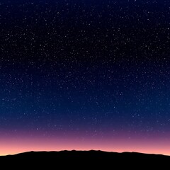 Fototapeta premium A dark night sky filled with many visible stars