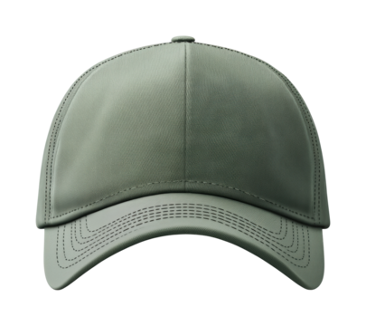 Fashionable green cap urban product casual environment view style statement isolated on transparent background