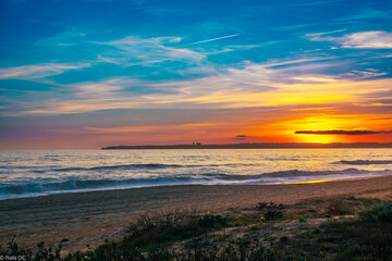 Alvor Portugal Winter Sonnenuntergang
