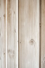 Fototapeta premium Light beige vertical wooden planks, seamless texture.
