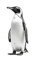 Obraz premium Penguin portrait in animal environment view wildlife concept isolated on transparent background