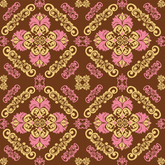 seamless damask pattern