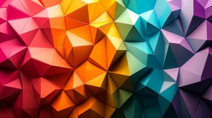 Obraz premium Abstract Colorful Geometric Polygonal Background