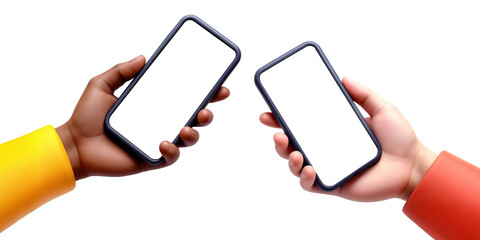 hand holding mobile phone