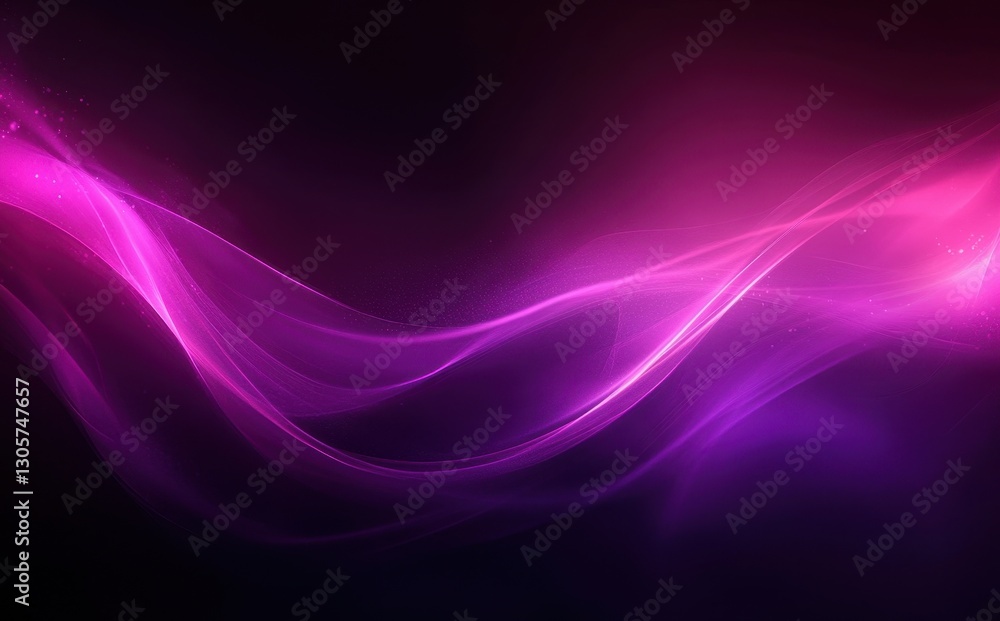 Poster abstract background with vibrant pink and purple flowing waves creating a dynamic and captivating vi