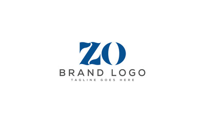 letter ZO logo design vector template design for brand.
