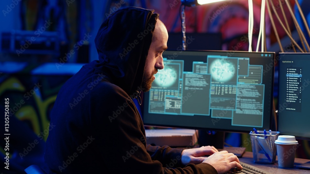Poster hacker hiding in underground bunker excited after developing zero day exploit undetectable by antivi