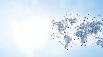 Global connectivity abstract, representing communication and technology concepts