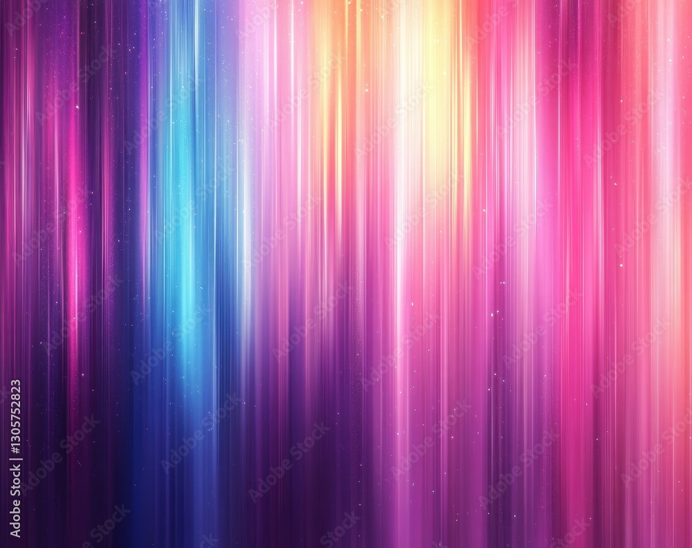 Poster abstract colorful vertical lines with blurred gradients and glowing particles creating a vibrant bac