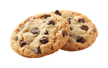 Baking delicious chocolate chip cookies home kitchen food cozy environment view culinary delight isolated on transparent background