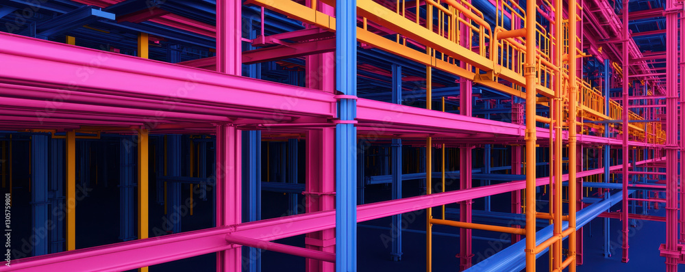 Poster digital tools enhance scaffolding designs with vibrant colors and structures