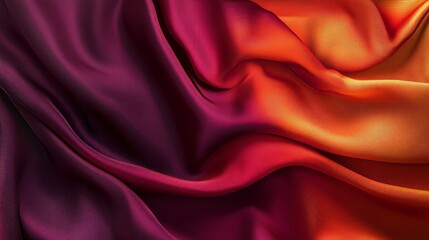 Obraz premium Deep maroon and bright orange blend, moody and bold with seamless flowing gradients