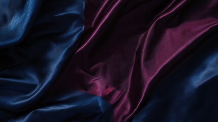 Fototapeta premium Deep maroon and indigo clouds, moody and mysterious with glossy highlights
