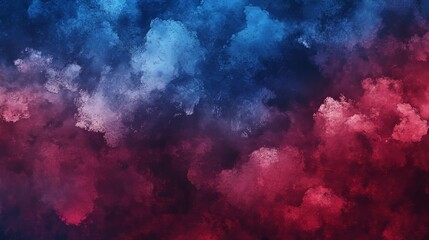 Fototapeta premium Deep maroon and royal blue gradient, moody and rich with seamless cloud textures