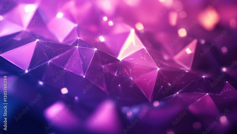 Aufkleber abstract geometric patterns with vibrant purple and pink colors creating a mystical background textu