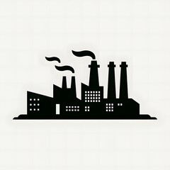 industrial building and city