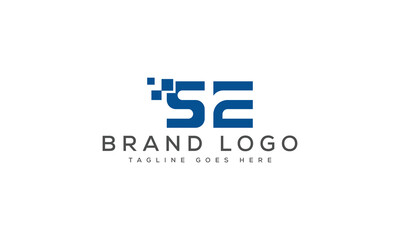 letter SE logo design vector template design for brand.