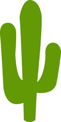 Cactus icon. Cactus silhouette vector isolated on transparent background. Home plant flat and line element. Mexican desert plant pictogram. Wild cactus linear nature garden symbol