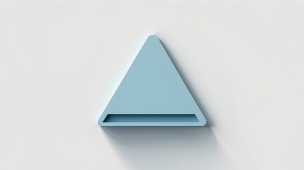Fototapeta premium Abstract Geometric Triangle Design with Soft Shadows and Minimalist Aesthetic for Modern Art, D