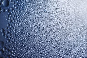 Macro texture of water condensed as background