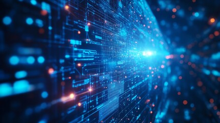 Earth reflecting in satellite panels, soft ambient light, vibrant blue tones, and peaceful futuristic space mood, close-up shot.