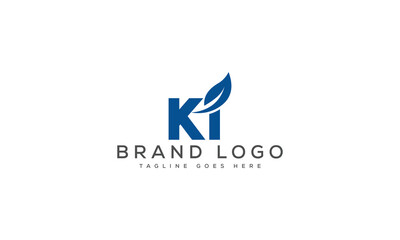 letter KI logo design vector template design for brand.