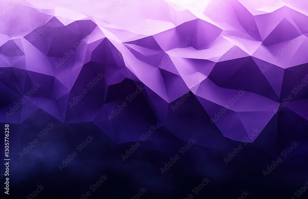 Poster abstract purple geometric background with sharp angles and shadows in a modern design style for crea