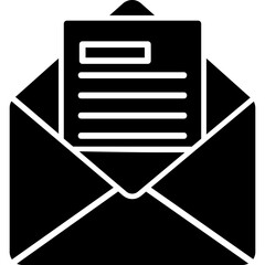 Fototapeta premium Mail Job Offer Icon