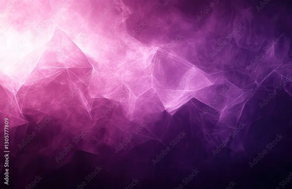 Poster abstract purple smoke background with glowing particles creating a dreamy and ethereal atmosphere su