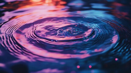 Wallpaper of endless rippling waves psychedelic colors in bold 1960s style with fluorescent ink motion and surreal reflections under soft lighting