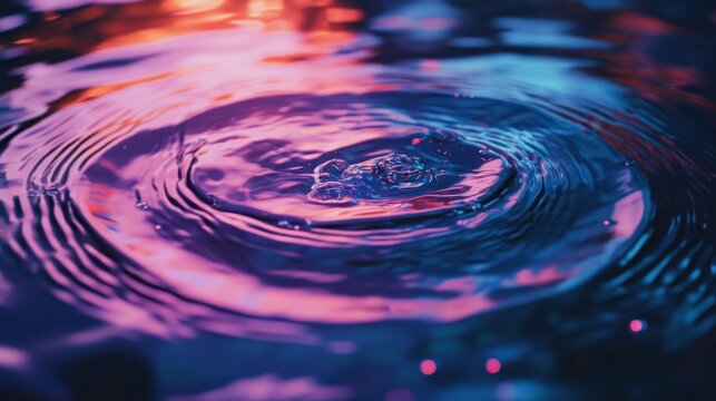 Wallpaper of endless rippling waves psychedelic colors in bold 1960s style with fluorescent ink motion and surreal reflections under soft lighting