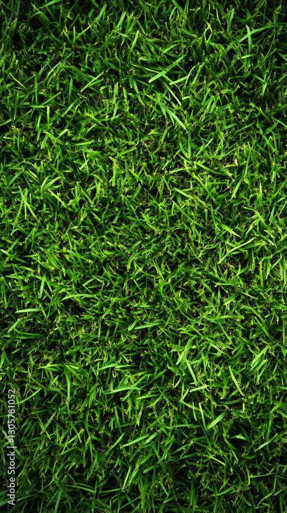 Poster green grass blades creating textured, verdant backdrop with natural depth perfect for design composi