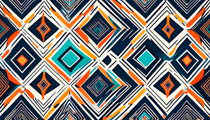 Geometric pattern composed of overlapping diamond shapes