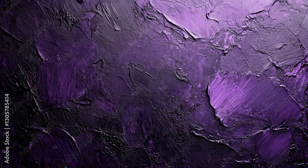 Poster abstract textured background in deep purple tones with intricate patterns and layers for creative an